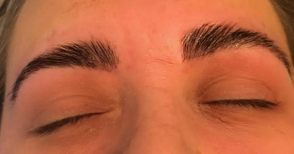 Brows by Ellie, freshly shaped and tinted